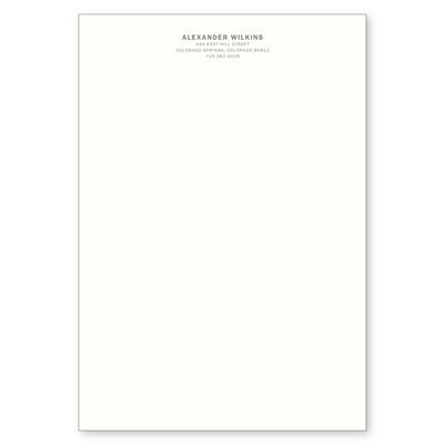 Fitzgerald Stationery Sheet