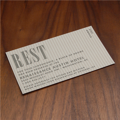 Tailored Accommodations Card