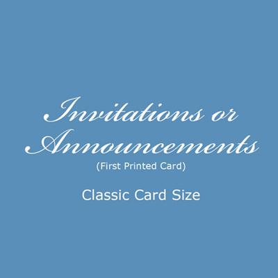 Invitation - Classic Size