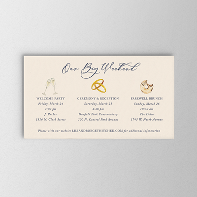 Palette Weekend Card