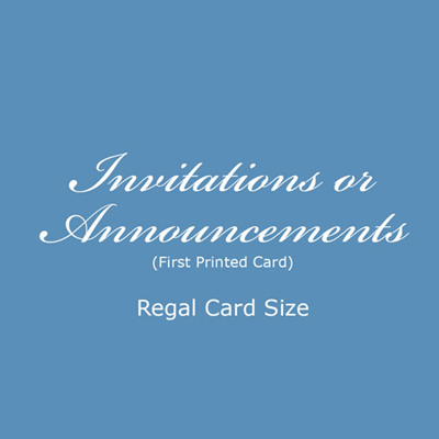 Invitation - Regal Size