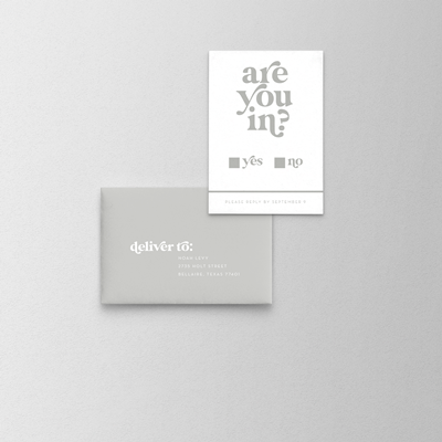 Monochrome Reply Set