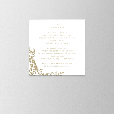 Terraza Weekend Card