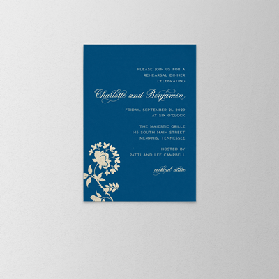 Jardines Rehearsal Dinner Card