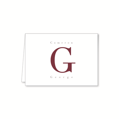 Tennyson Note Card