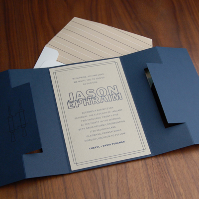 Order a Sample - Five Books Invitation