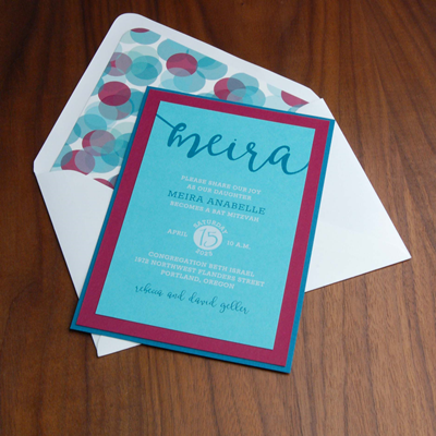  Order a Sample - Funfetti Invitation