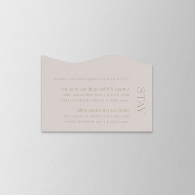 Variegated Accommodations Card