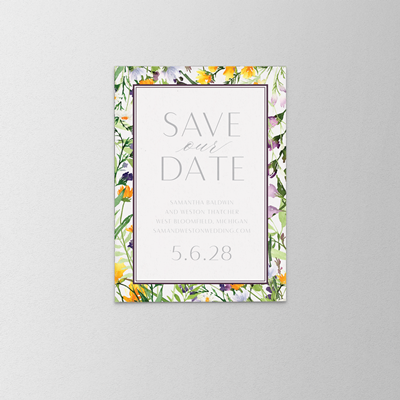 Gouache Save the Date