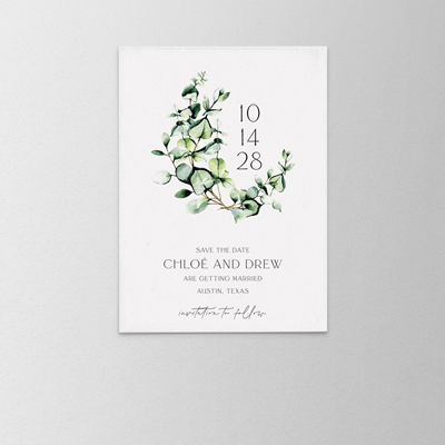 Sculpted Save the Date