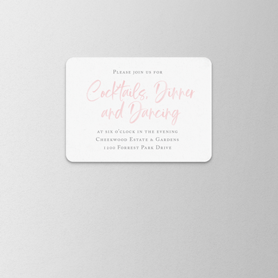 Impasto Reception Card