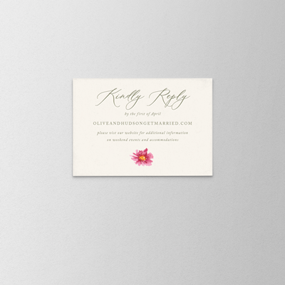 Wild Blooms Reply Card