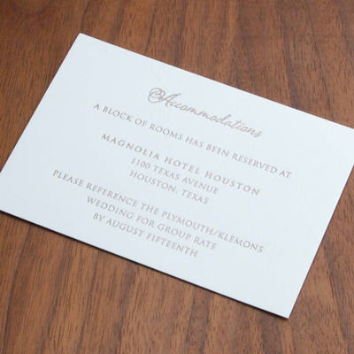 Mira Accommodations Card