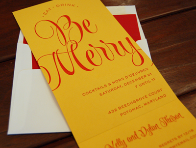 Be Merry Invitation