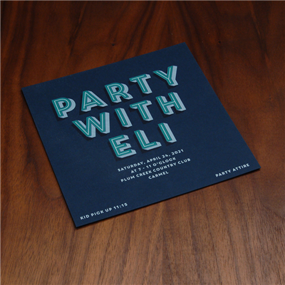 Lined Up Party Card