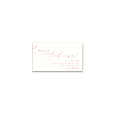 Signed Business Card
