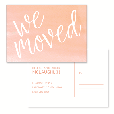 We Moved Postcard