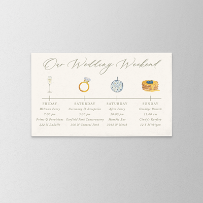 Wild Blooms Weekend Card