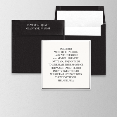 Minimalist Invitation
