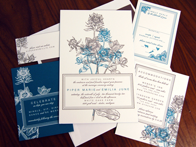Botanical Reception Card