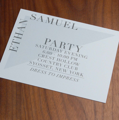 Symmetry Party Card