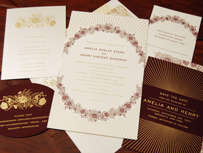 Rich and Radiant Reception Card