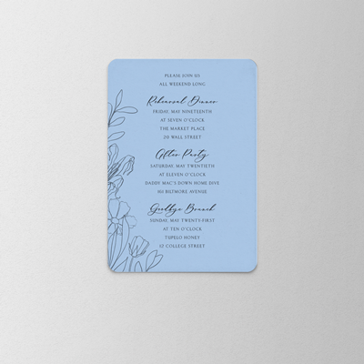Silhouette Weekend Card