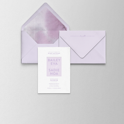 Order a Sample - Lavender Haze Invitation