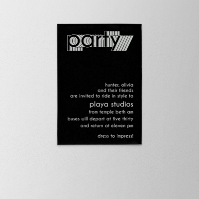 Hologram Party Card
