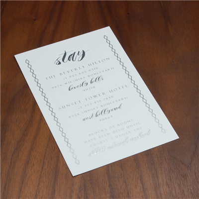 Star Quality Accomodations Card