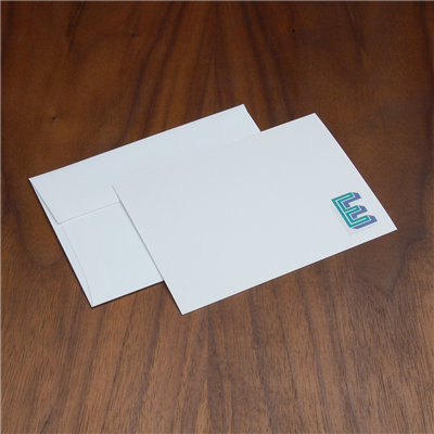 Lined Up Note Card