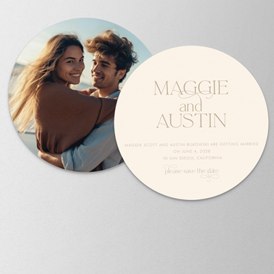 Variegated Save the Date