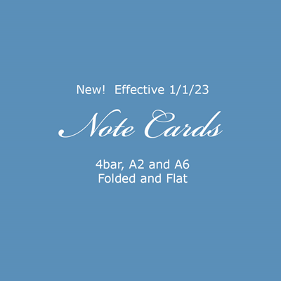 Note Card Classic - 2023