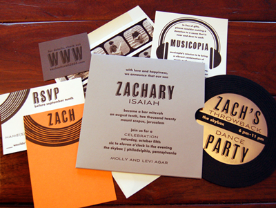 Vinyl Mitzvah Card