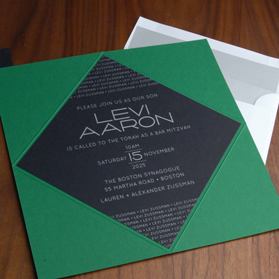 Order a Sample - Black Diamond Invitation