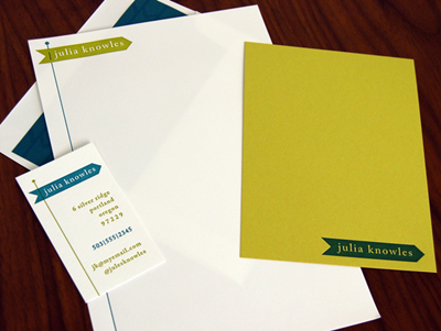Pen & Pennant Stationery Sheet