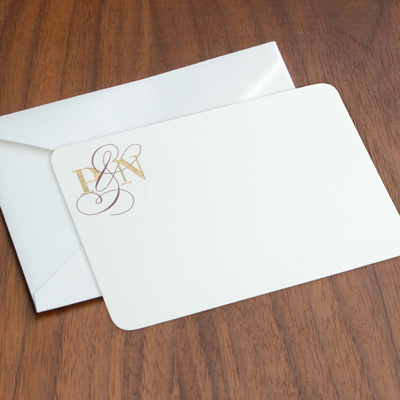 Modern Royalty Note Card