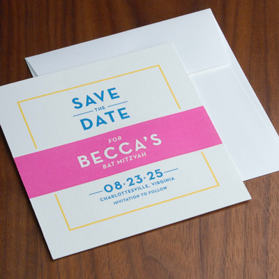Color Pop Save The Date