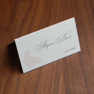 Corsage Place Card