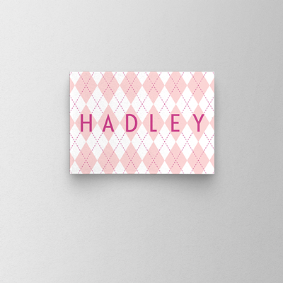 Argyle Note Card