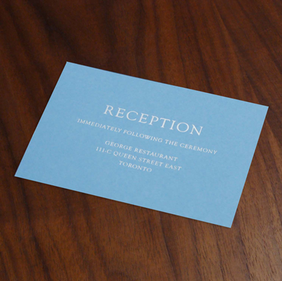 Luminous Reception Card