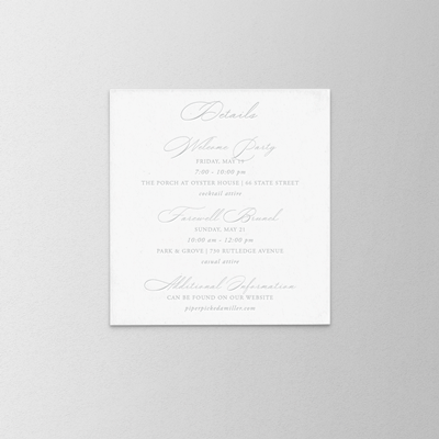 Pastel Details Card